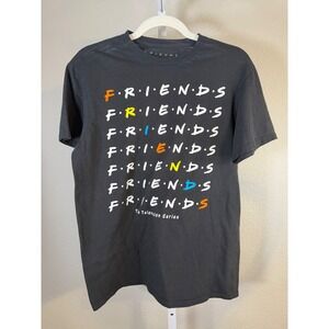 Friends The Television Series Graphic T-Shirt Black Mens Medium M 38/40 Cotton